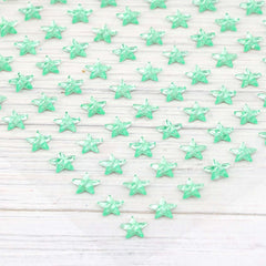 600 Pcs Apple Green Star Shape Stick-On Diamond Rhinestone Stickers, DIY Self Adhesive Craft Gems
