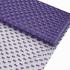 60"x10 Yards Purple Polka Dot Tulle Fabric Bolt
